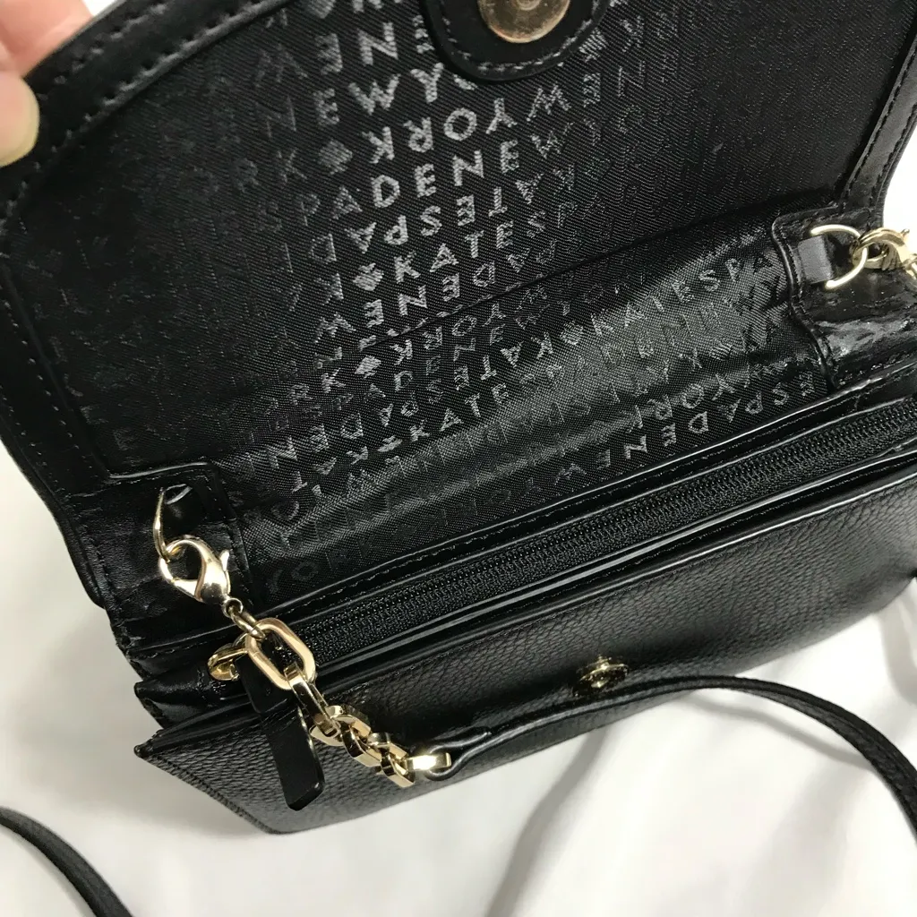 Kate Spade New York Valli Mulberry Street Black Crossbody EUC - Image 6