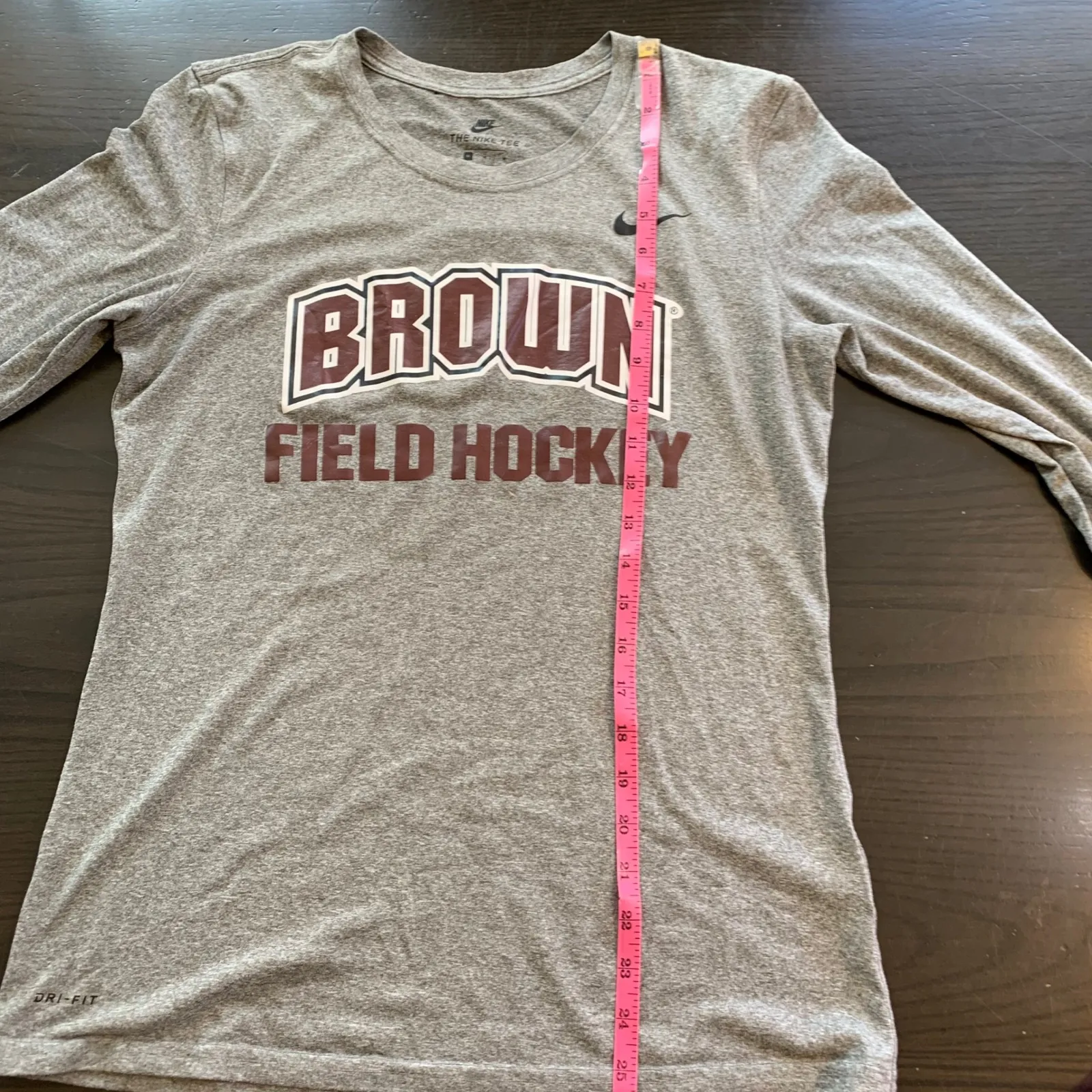 Nike Dri-FIT Brown University Field Hockey Gray Long Sleeve T-Shirt Women Medium - Image 8