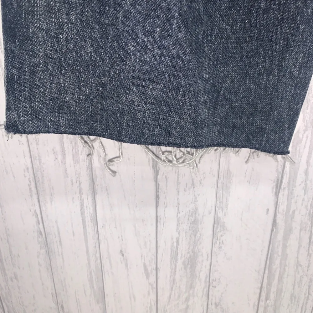 Womens Size 34X30 Topshop Straight Leg Raw Hem Jeans NWT - Image 5