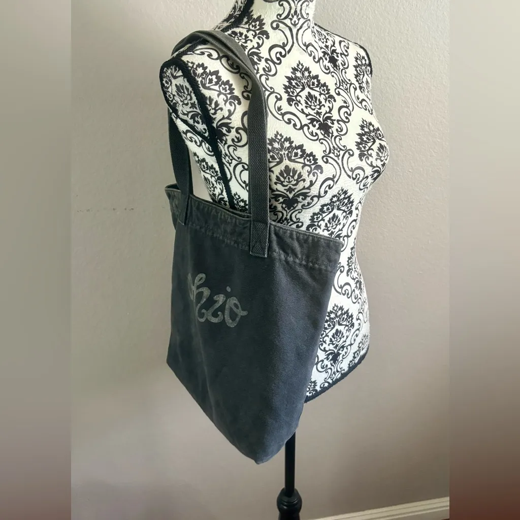 OHIO Black Denim Tote Bag - Image 4