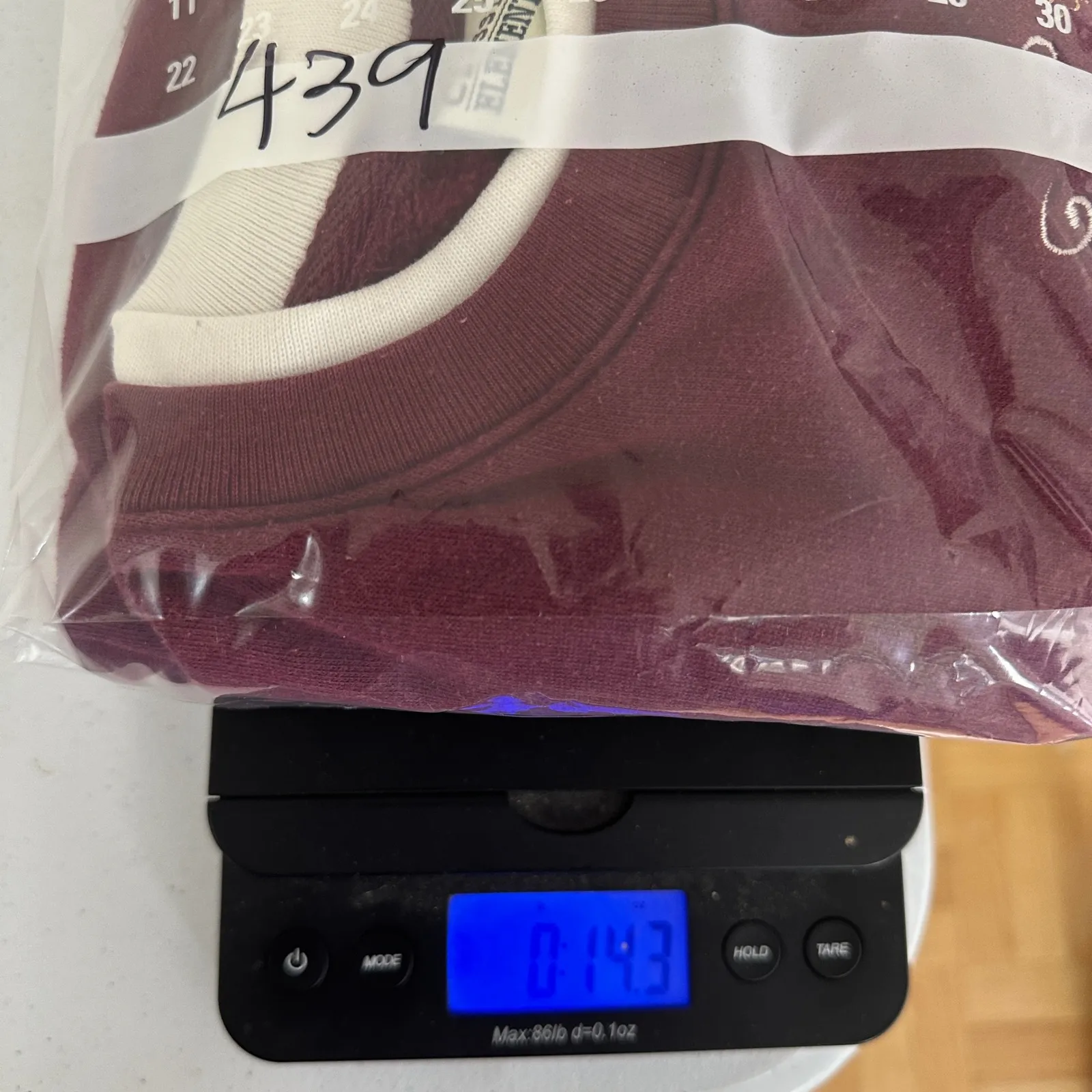 Vintage 90s Classic Elements Embroidered Leaves Sweatshirt Burgundy Womens Large - Image 8