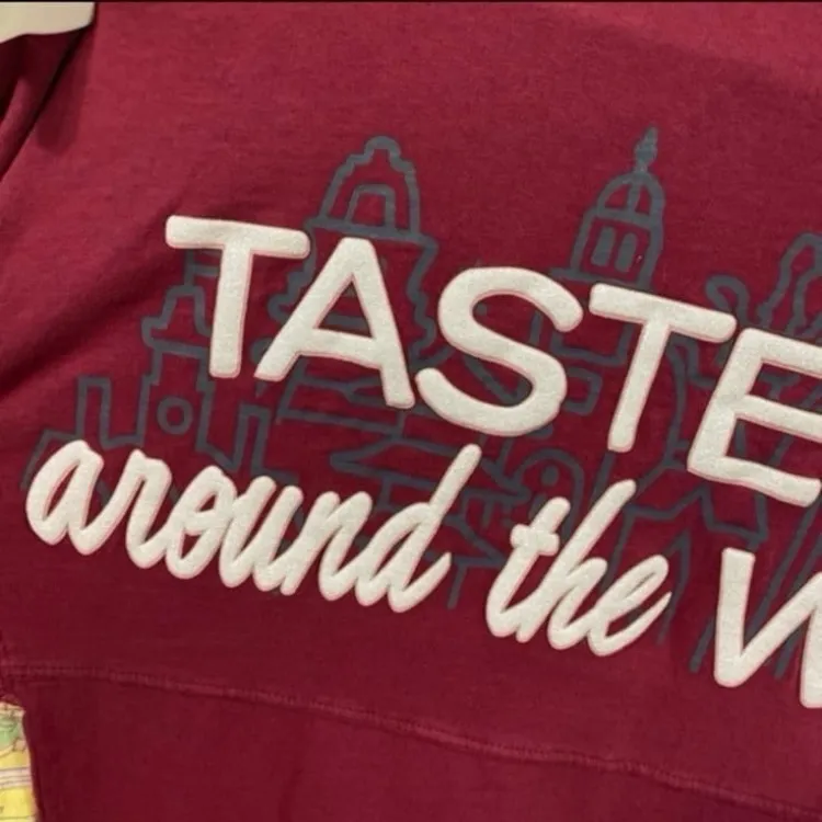 Disney parks taste your way around the world food & wine spirit jersey XS - Image 3