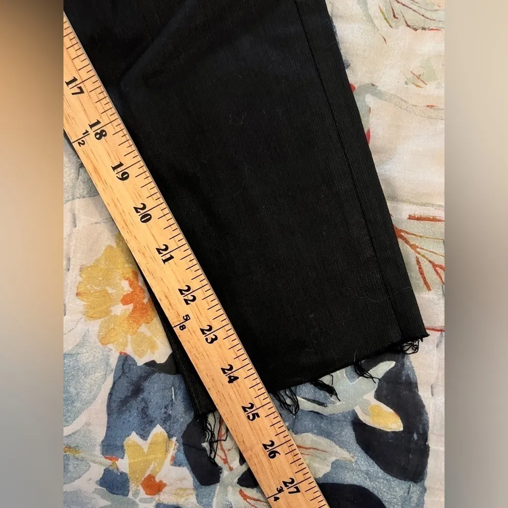 ADRIANO GOLDSCHMIED 28R The Farrah Skinny Ankle High Rise Coated Jeans Black - Image 8