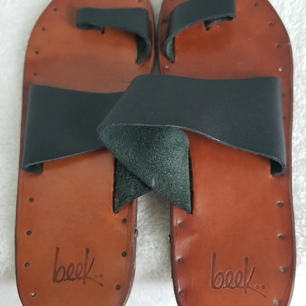Beek by Two Birds Finch leather sandals Black Size 8 - Image 5