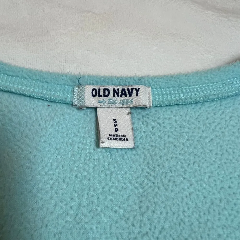 Old Navy V-Neck Fleece Pullover Top Size Small Layer Casual Cozy Winter - Image 4