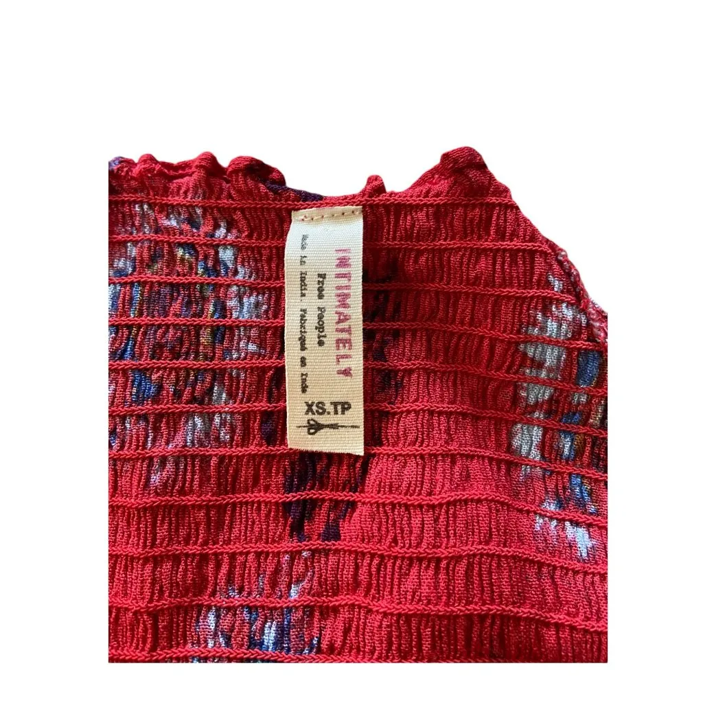 Free People Intimately Garden Party Maxi Dress Red Size XS - Image 3