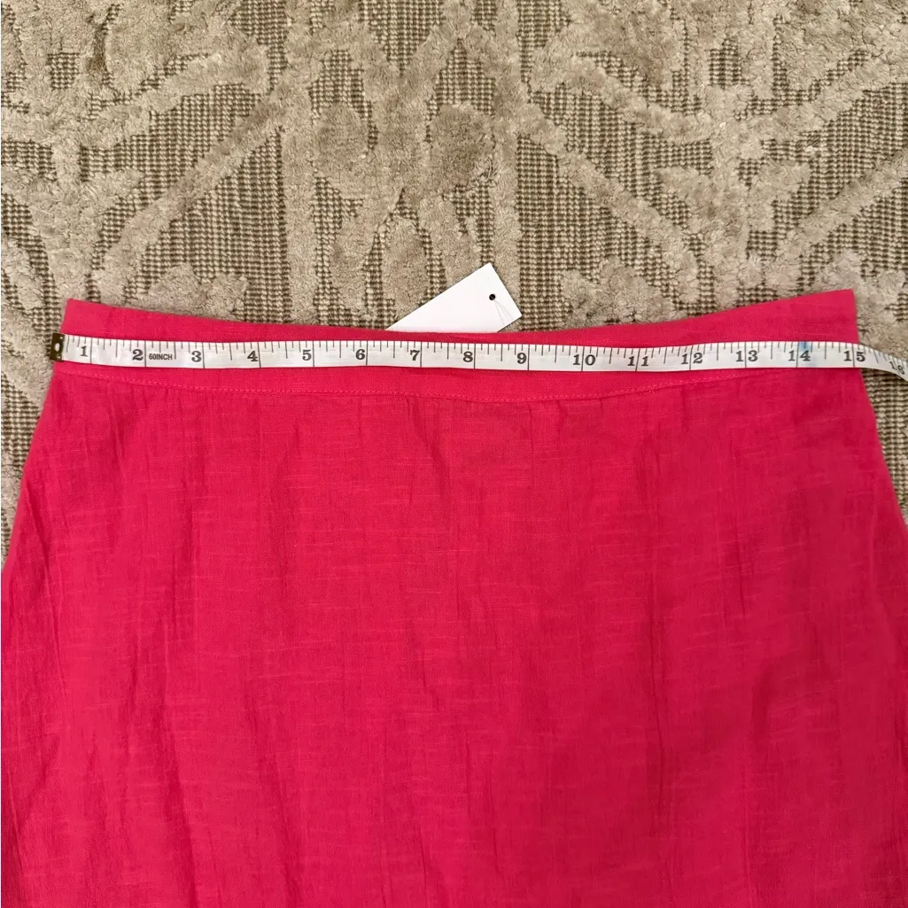 ASOS lisla & Bird tiered beach skirt pink US Size 8 UK Size 12 100% Cotton NWT - Image 9