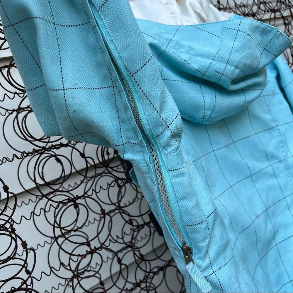 Burton Dream DryRide blue plaid faux fur lined snowboard coat jacket - Image 8