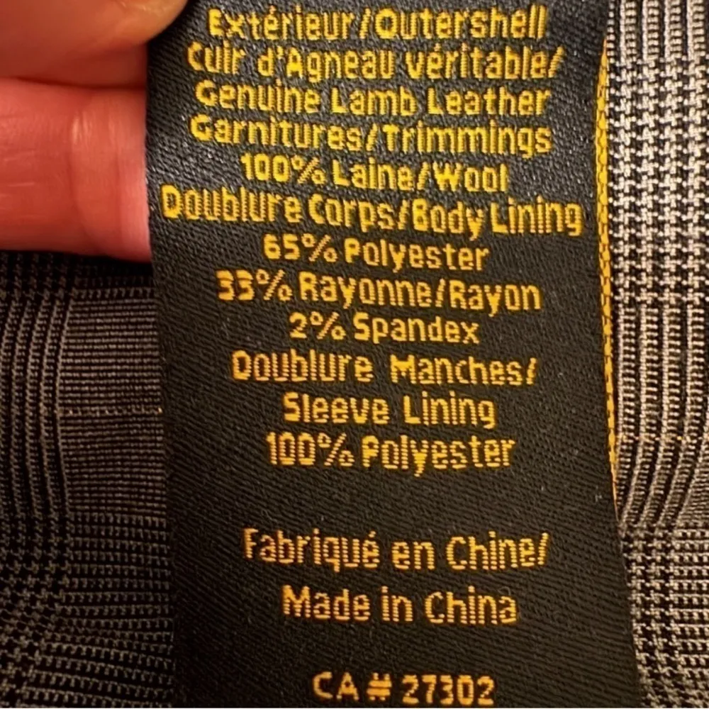 MACKAGE Tan Leather & Knit Sweater Jacket - Image 6