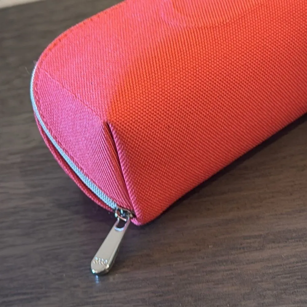 NWOT Dior Coral Canvas Travel‎ Cosmetic Vanity Case Makeup Jewelry Organizer D… - Image 9