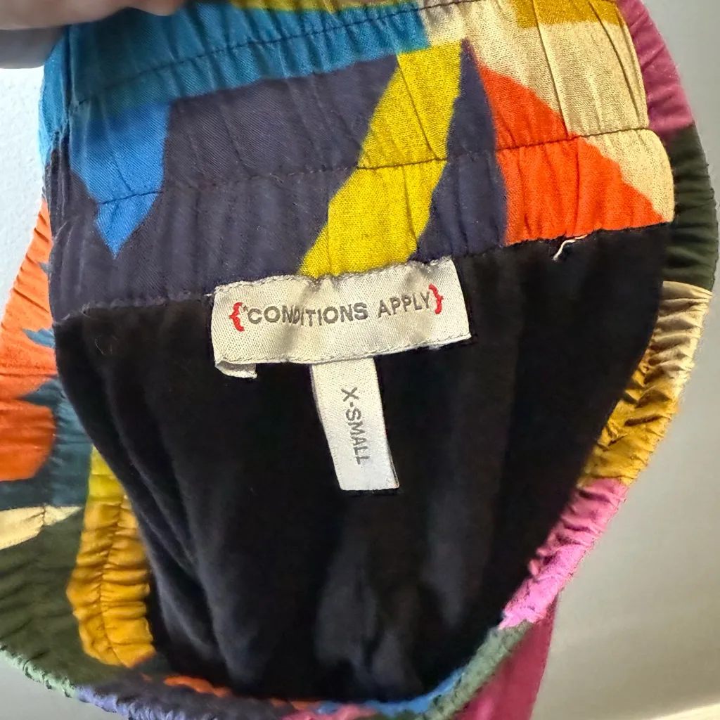 Anthropologie‎ Conditions Apply Women's Abstract Midi Skirt Size XS - Image 4