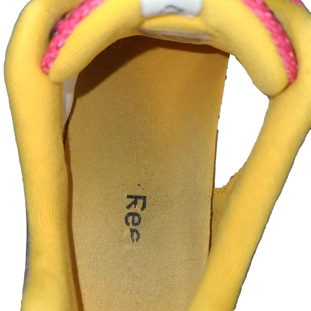 REEBOK Realflex V48099 Multicolor Yellow/Pink Running Shoes Women's Size 9.5 - Image 8