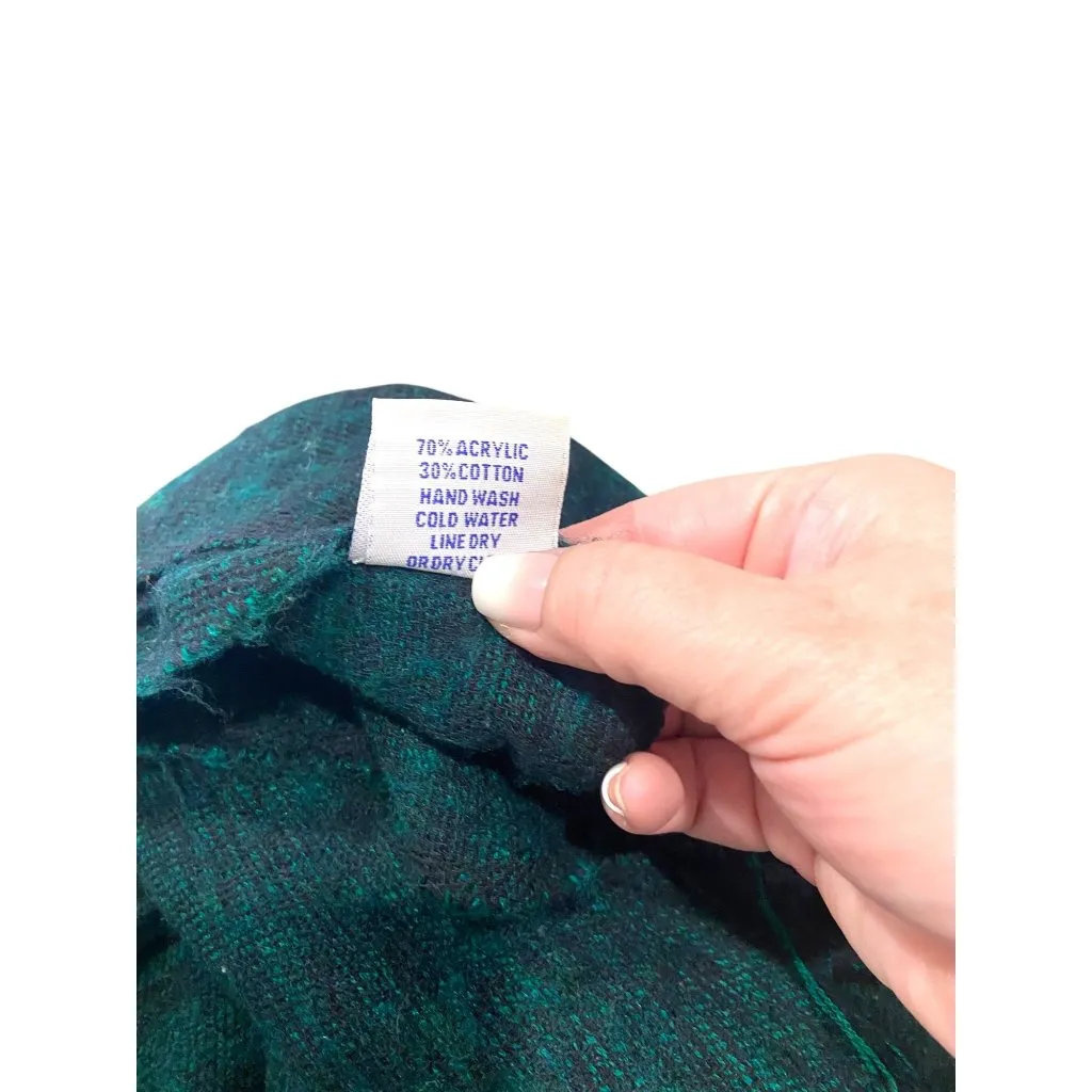 Cheppu From Himalaya Made In Nepal Blanket Scarf Green One Size - Image 4