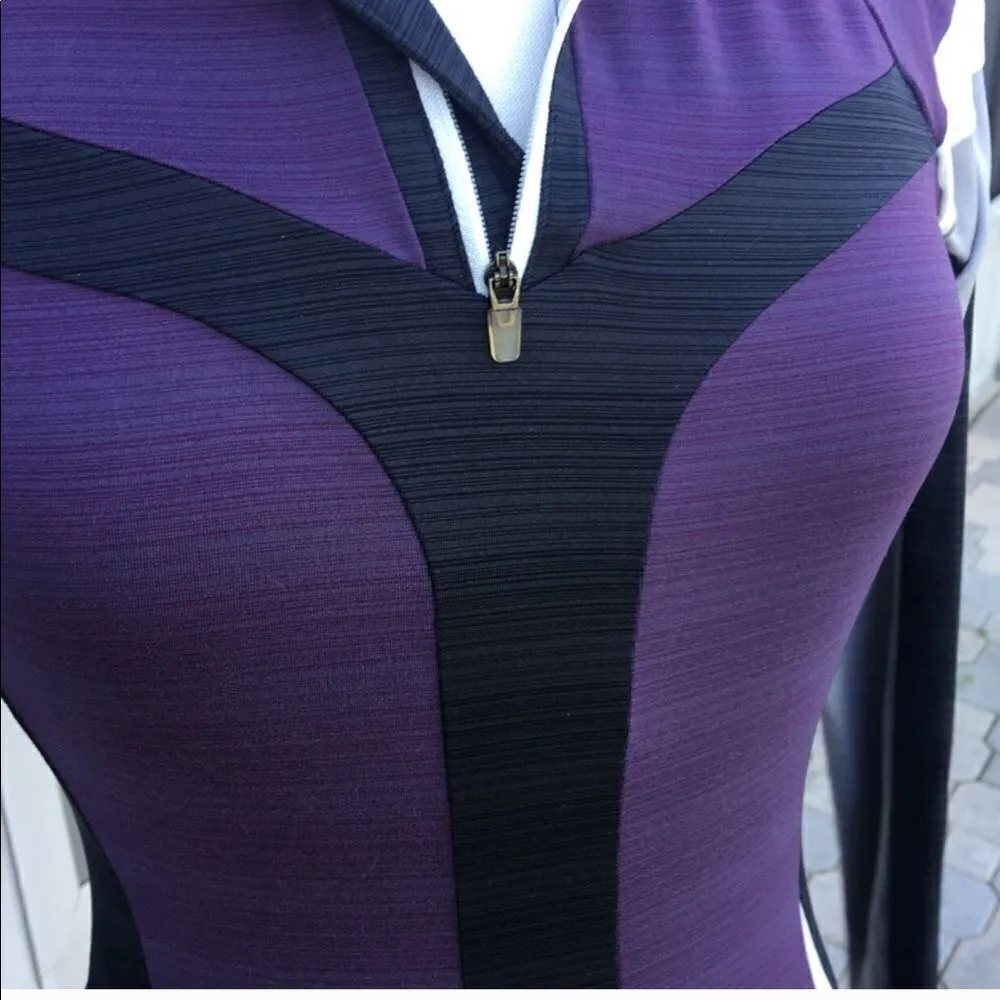 MPG half zip pullover small Purple - Image 2