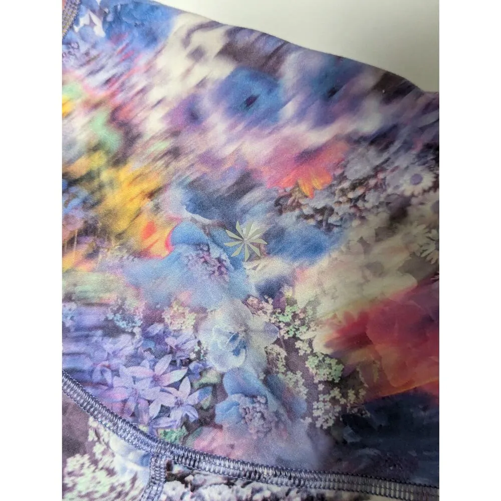 Athleta Elation Capri Leggings Renewed Bloom Chrome Cropped Activewear Medium - Image 7