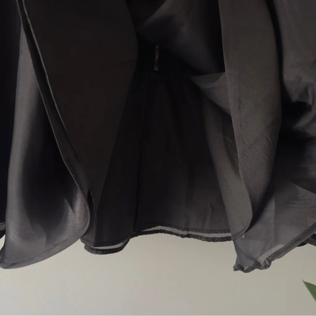 Anthropologie Mable Stylish Black Strapless Mini Little Black Dress LBD flare M - Image 8