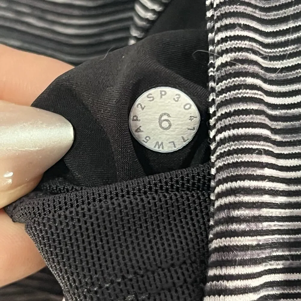 Lululemon On The Fly Pant Wee Are From Space Black Slate 6 Elastic Waist - Image 8