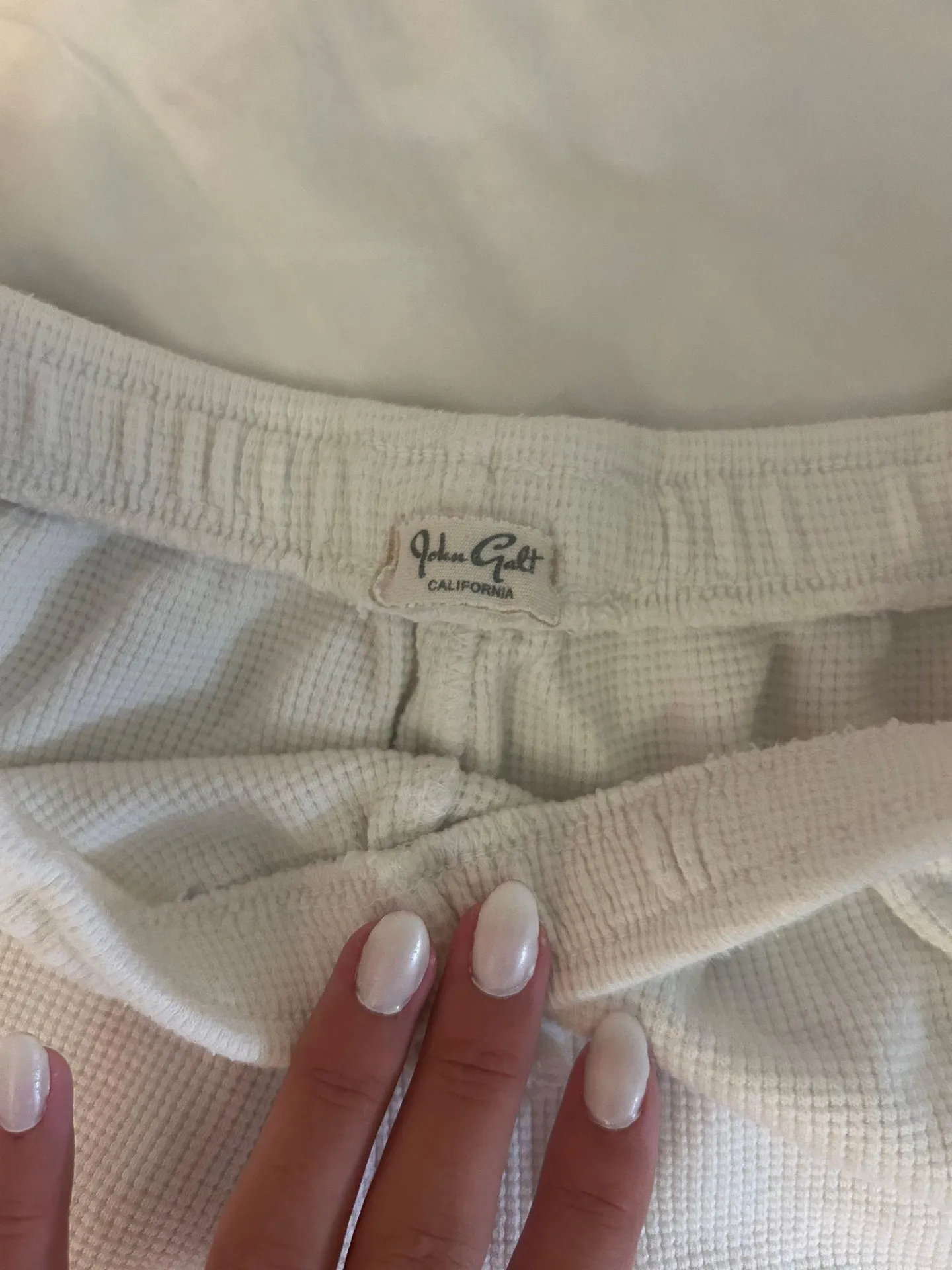 White Pajama Shorts - Image 4