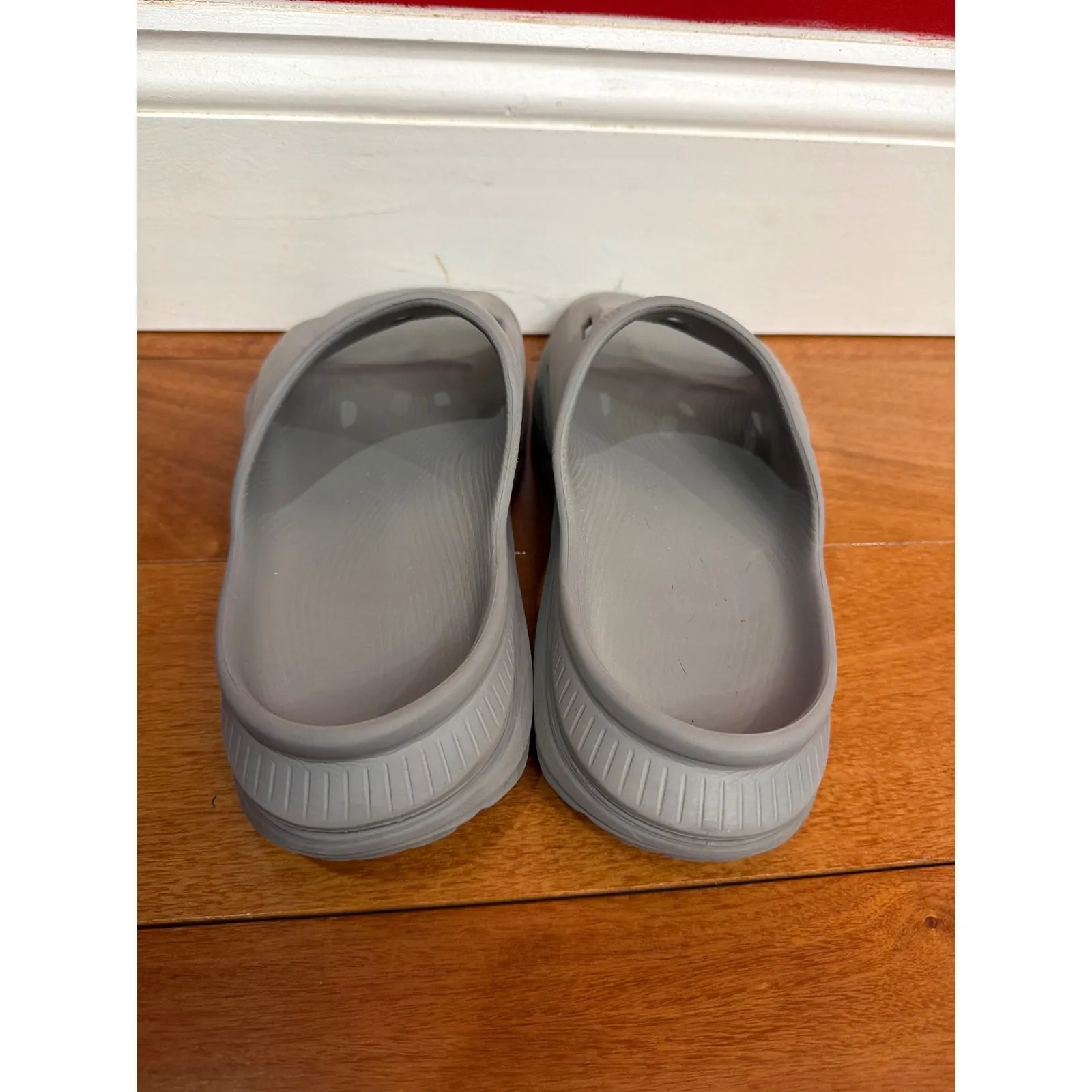 Hoka Ora Recovery Slides Gray Women's Comfort Foam Slip On Size 8 - Image 2