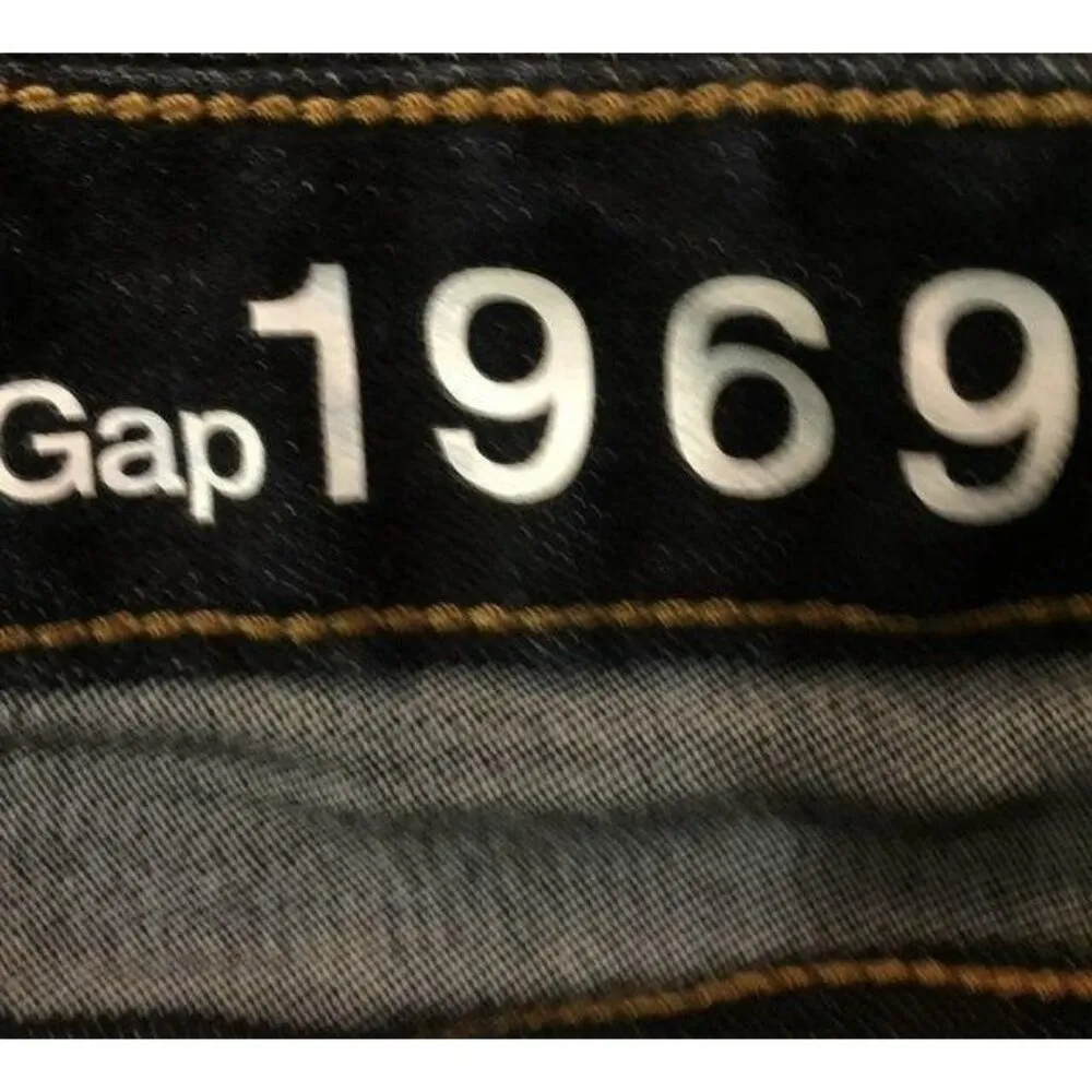 Gap 1969 Jean Shorts Womens W28s Curvy Dark Rinse Used Excellent Used Condition - Image 5