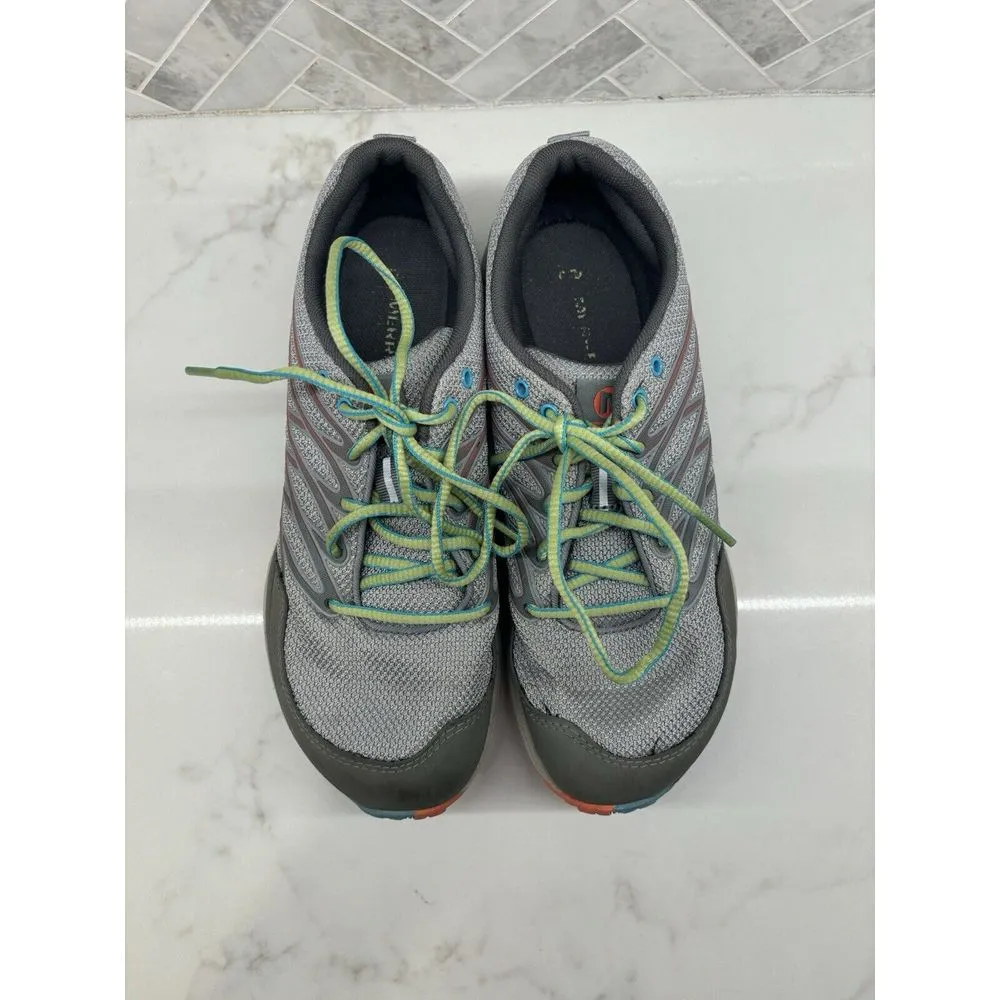 Merrell‎ Bare Access Trail Vibram Light Grey Coral Running Shoes Womens Size 8 - Image 2