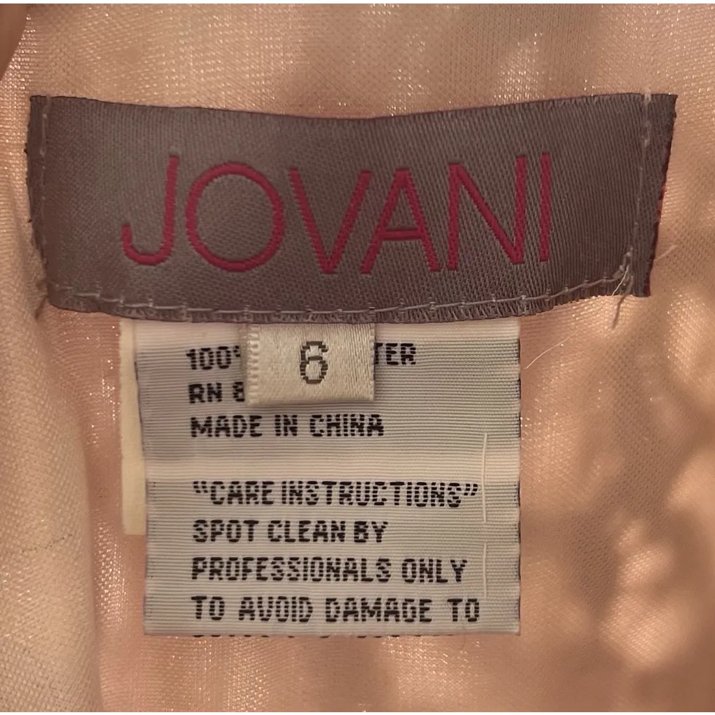 Jovani Purple Lace Beaded Mermaid Gown 6 Cap Sleeve Prom Formal Embellished - Image 10