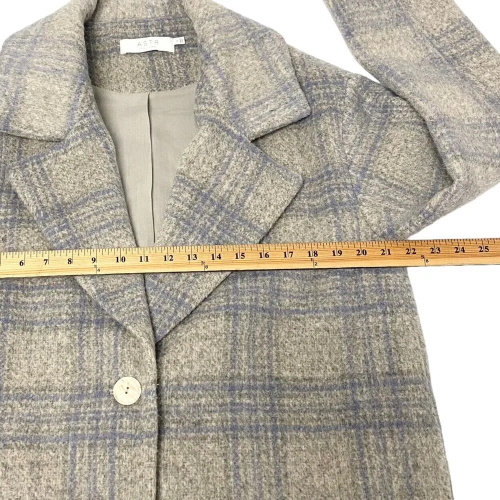 ASTR the Label Oversized Long Plaid Trench Over Coat REVOLVE Size Small Women’s - Image 11