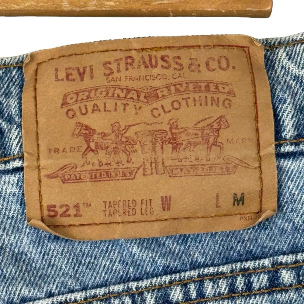 Vintage Levi’s 521 Tapered High Rise Womens Mom Jeans Made in USA 90's Size 27 - Image 11