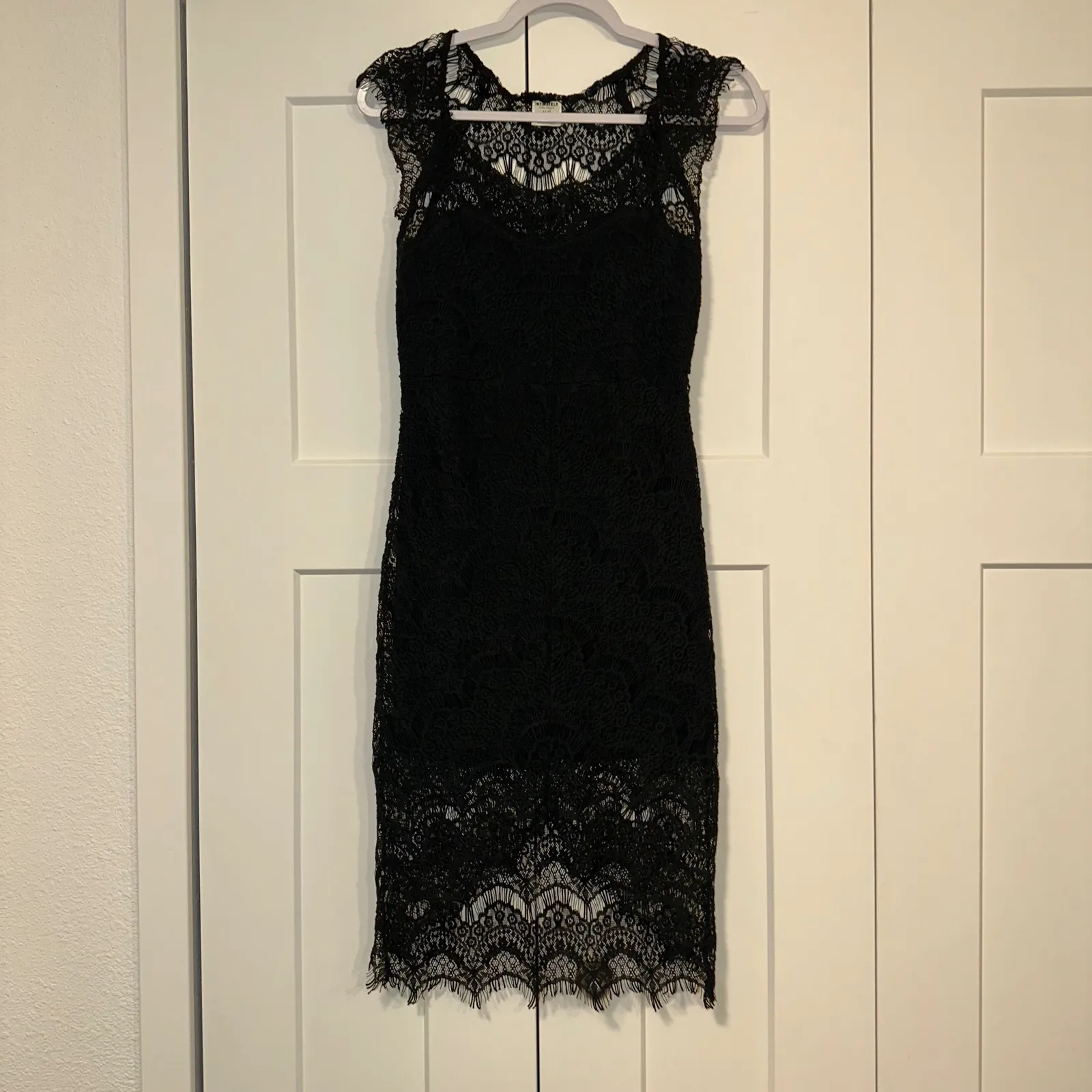 Intimately Free People Black‎ Lace Dress XS Sleeveless Cocktail Party Black - Image 3