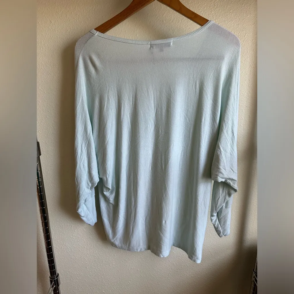 Michael Stars Joni Neck Dolman Long Sleeve Ribbed Top - Image 7