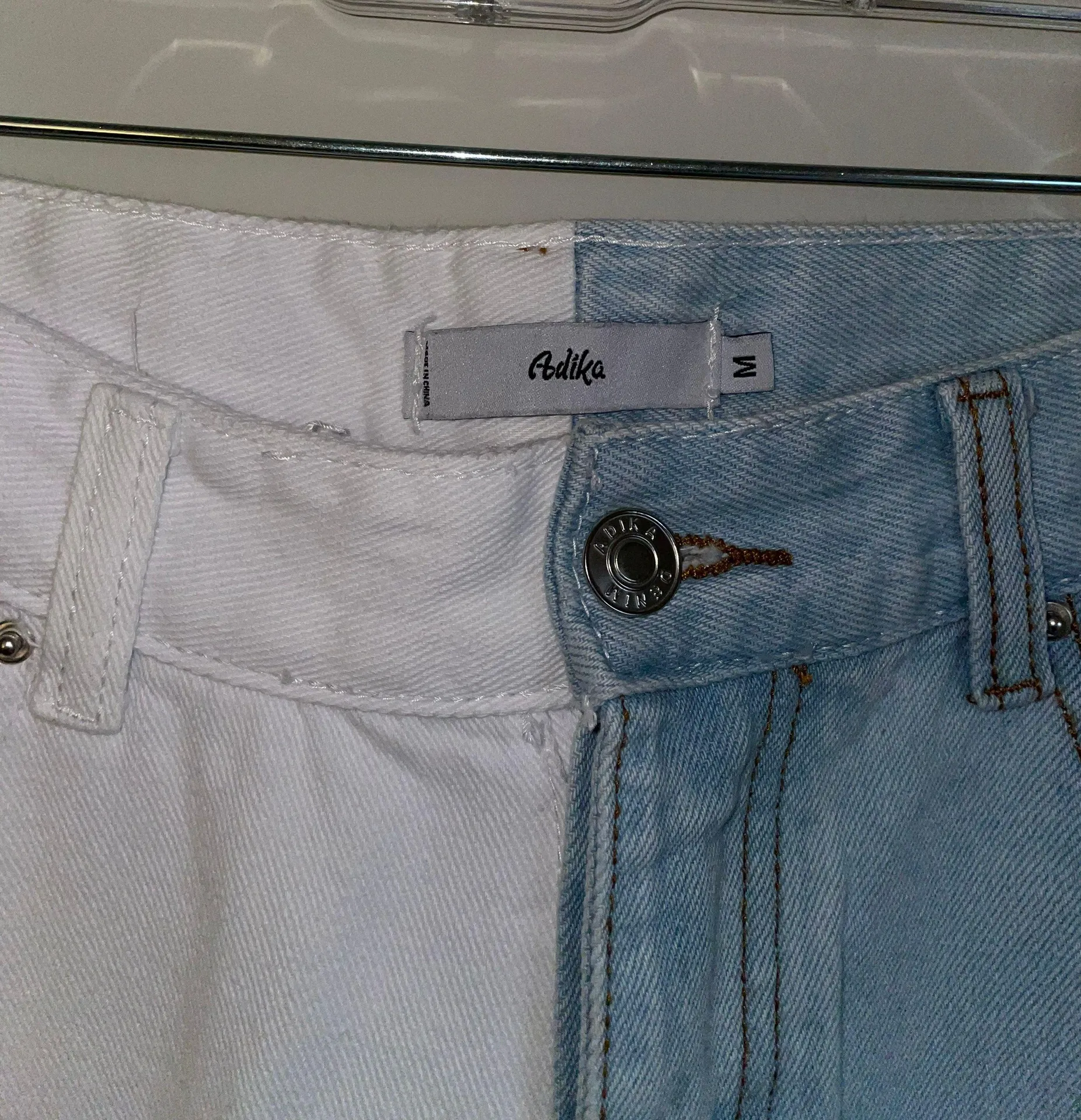 Adika Two Colored Mom Jeans - Image 4