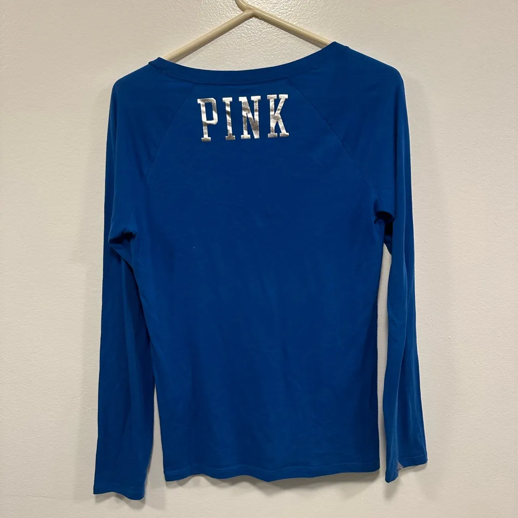 Victoria’s Secret Pink Detroit Lions NFL long sleeve shirt! Size medium! - Image 4