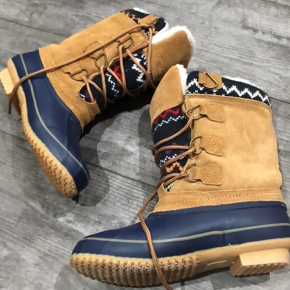 Khombu brown and blue boots - Image 5