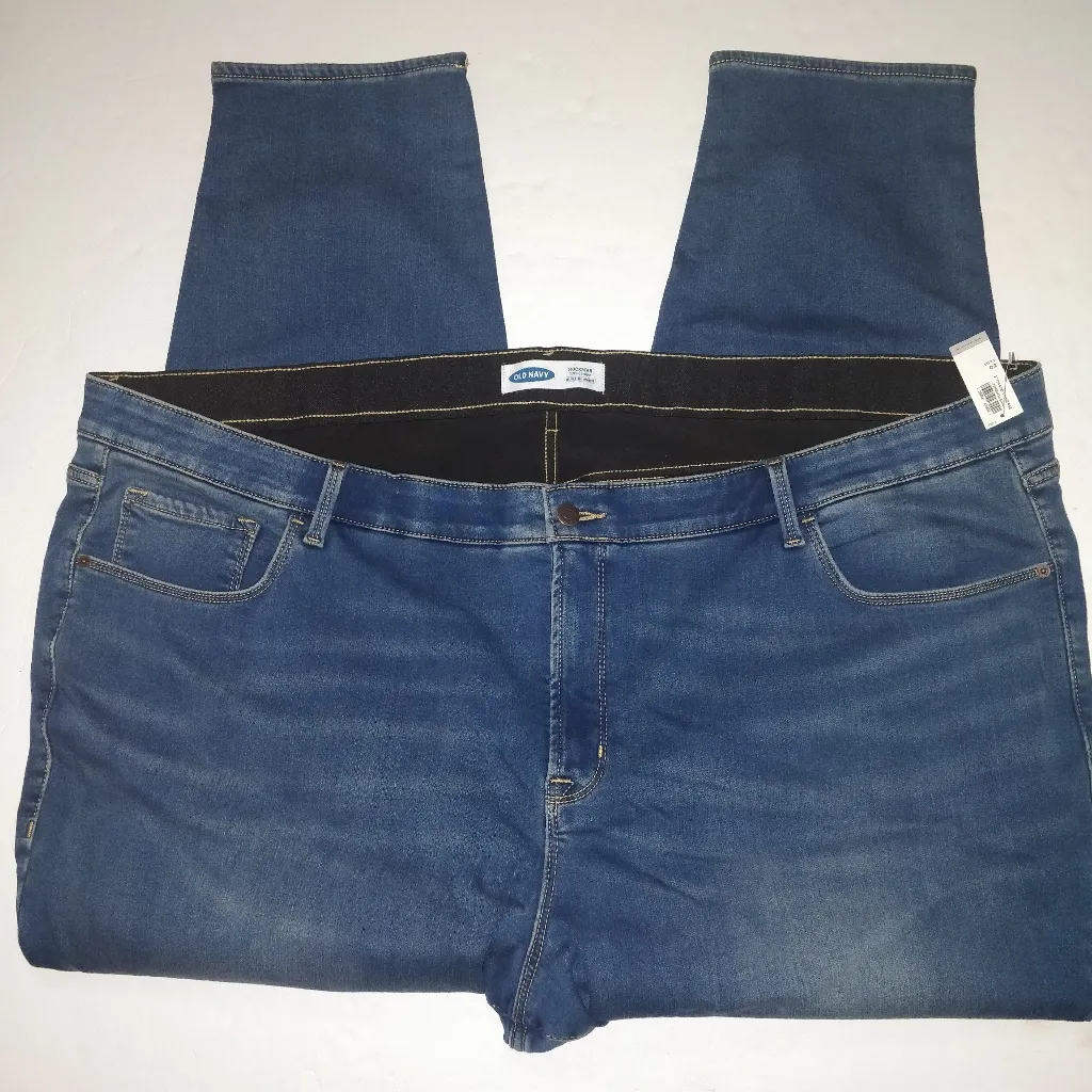 🆕 Old Navy NWT 30 Rockstar Super Skinny Jeans Warm NEW Winter - Image 2