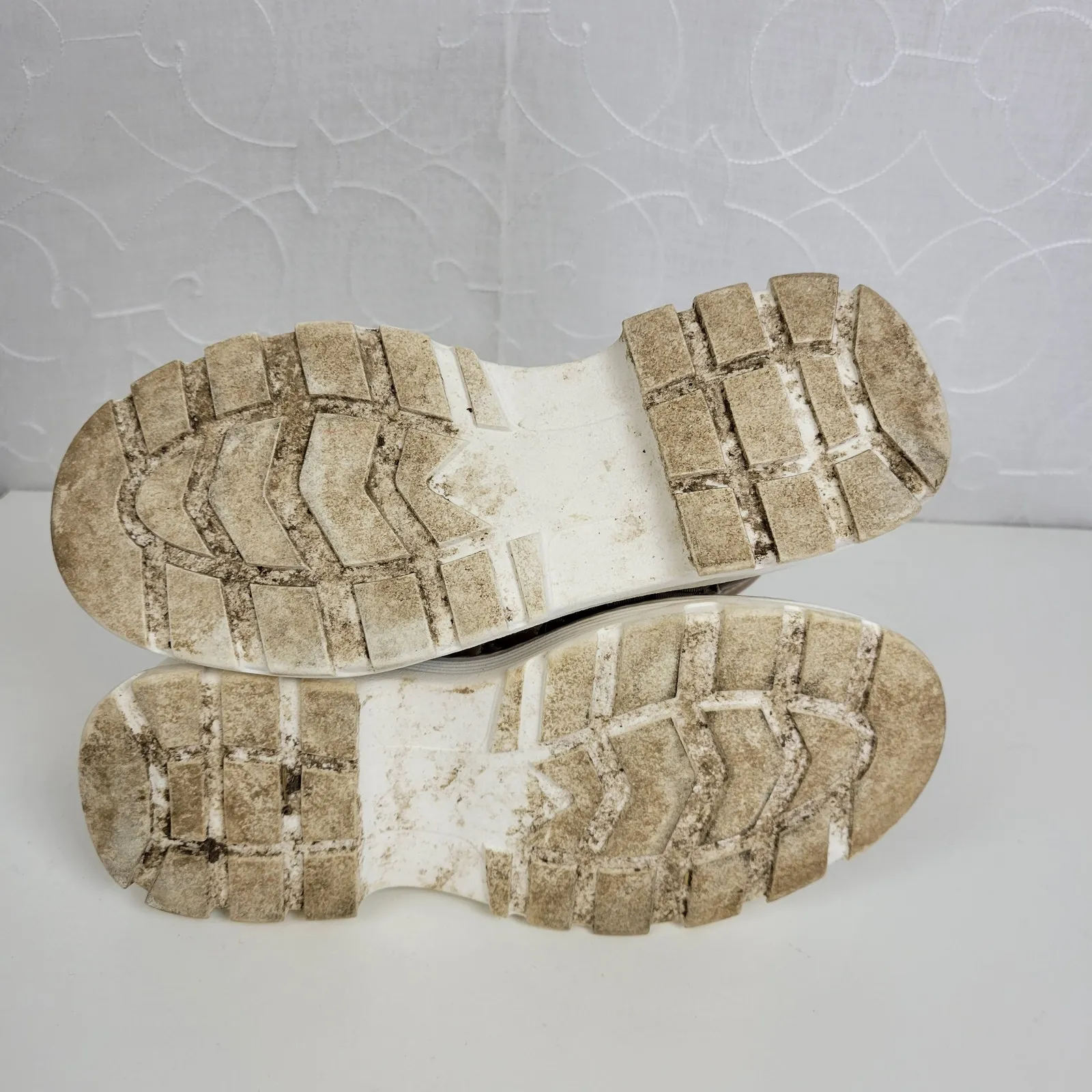 Jane Quilted Just Fab Womens Boots Sz 7‎ Brown Ankle Cut Lace - Image 5