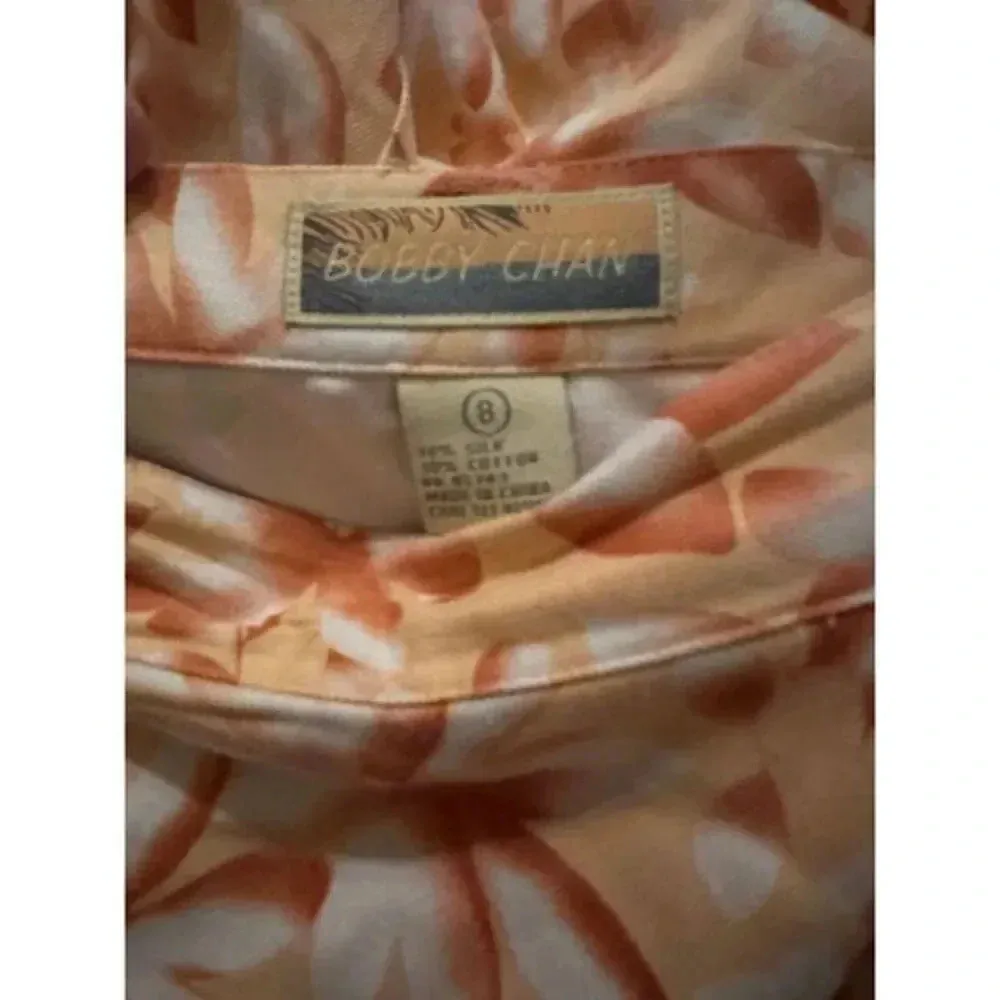 Bobby Chan Silk‎ Skort Size 8 Tan - Image 4
