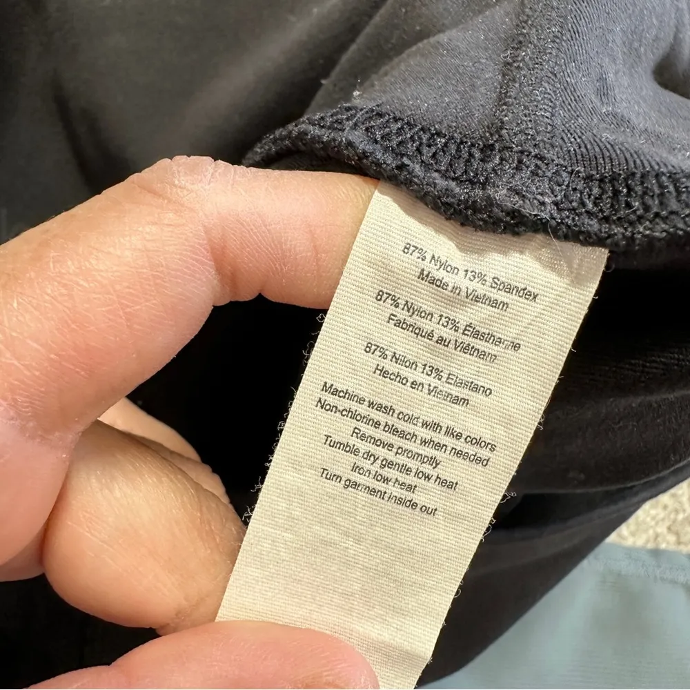 ALO Yoga Women’s High-Waist Goddess Ribbed Leggings In Black/Concrete Size M - Image 12