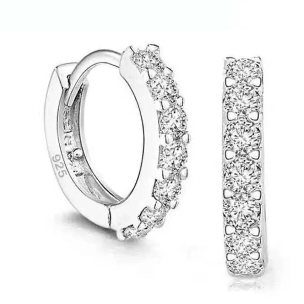 Huggie‎ Hoop Earrings | 925 Sterling Silver - Image 2