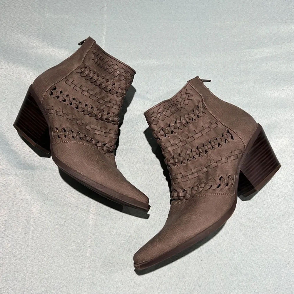 Seven Dials lattice woven Ankle Boots Size 8 B49 - Image 2