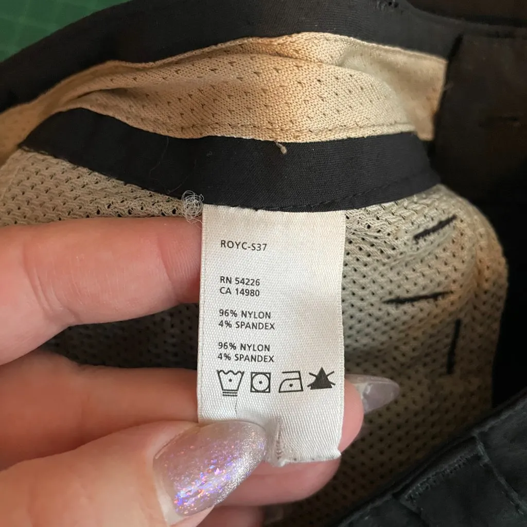 Royal Robbins Women 8 Black Nylon Hiking Pants Pockets Lightweight Granola Gorp - Image 9