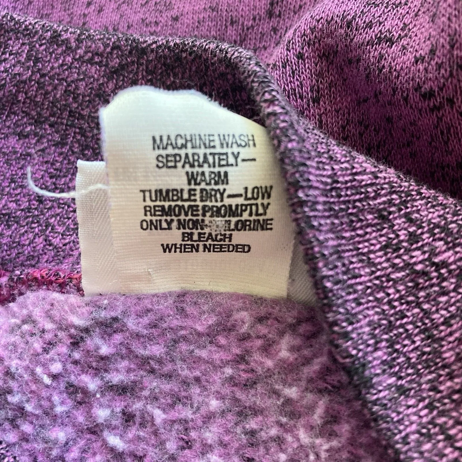 Vintage Ski Skired River Sweatshirt Womens L 90s 80s Purple Fleece Y2K Cyberpunk Size L - Image 9