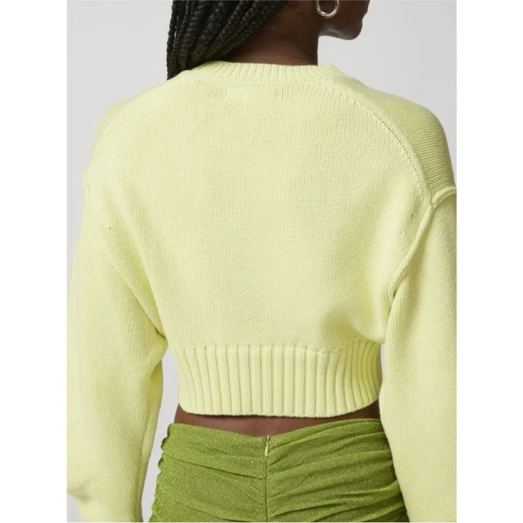 NWOT Urban Outfitters  Aiden Pullover Sweater Lime Green Oversized - Image 3