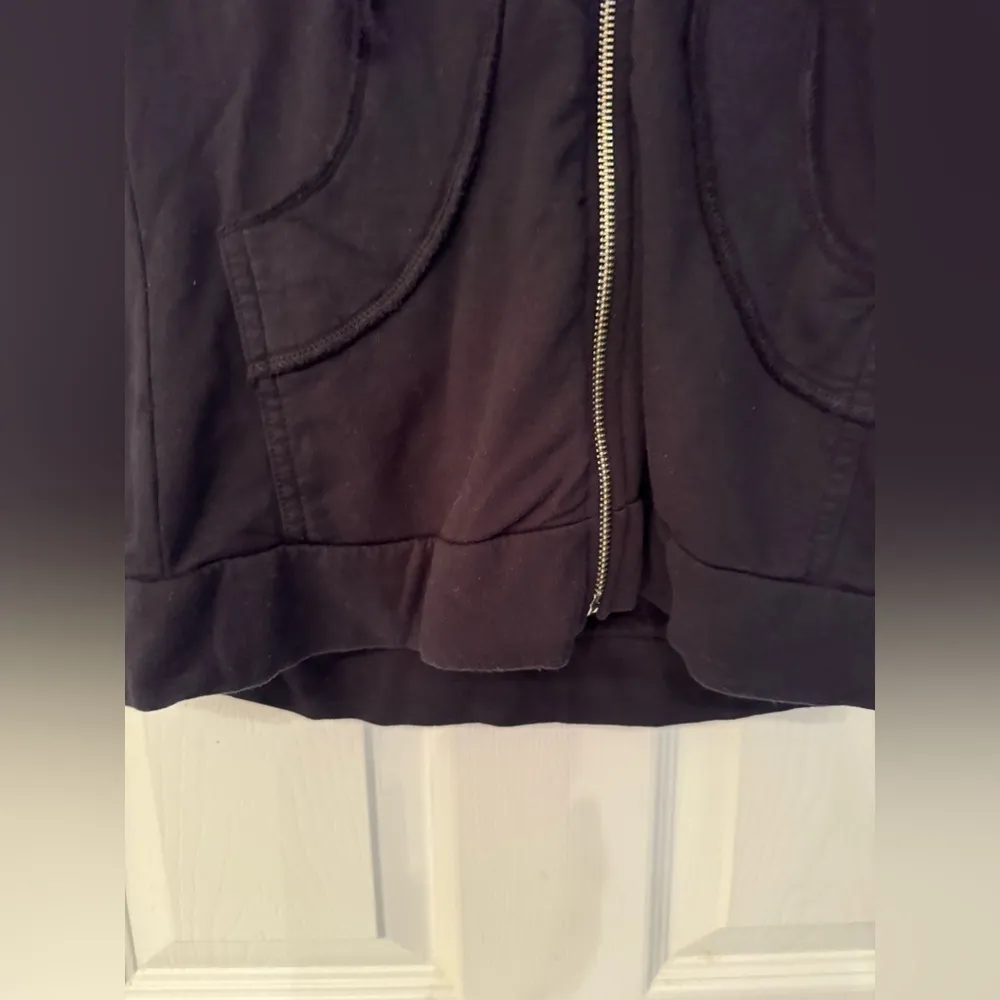 Lauren Moshi Bull Skull Mecklace Women’s Black Hoodie Size Small - Image 7