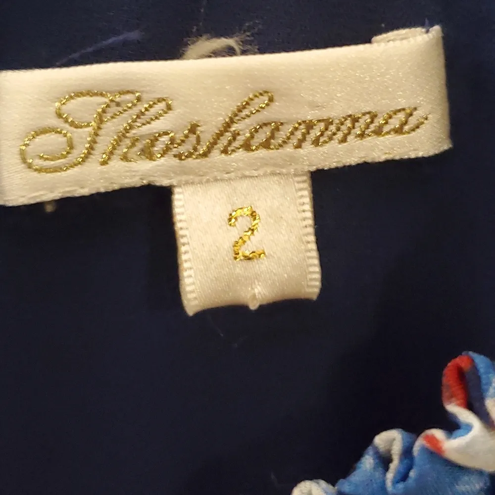 Shoshanna $338 Blue Multicolor BOHO Longsleeve Dress 2 - Image 3