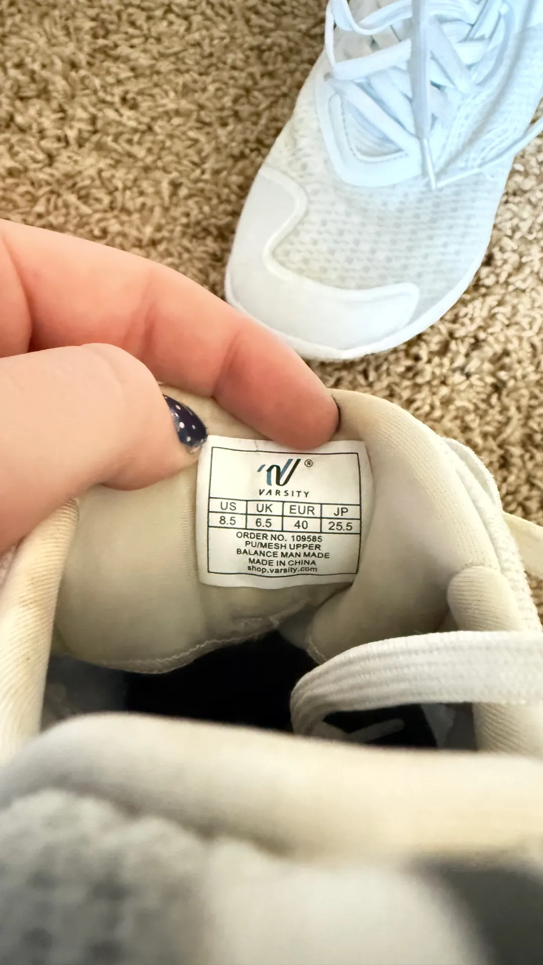 White Varsity Cheer Shoes - Image 2