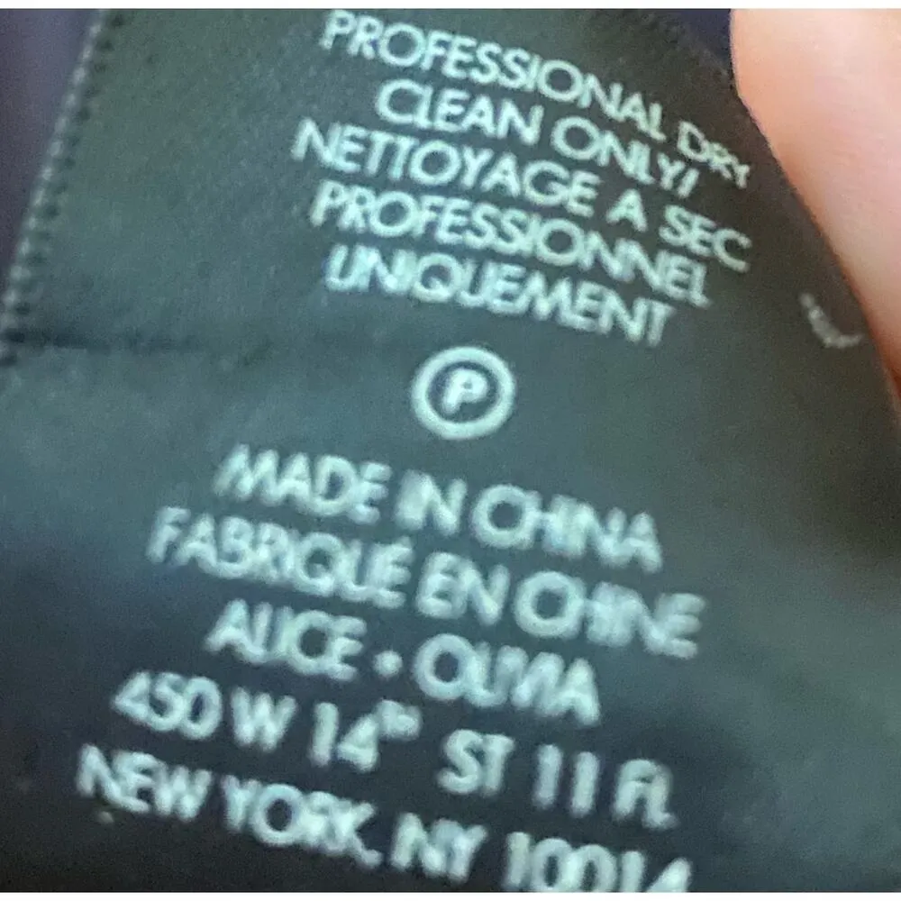 Alice + Olivia Zoey Tiered V-neck Tunic Blue Dress ‎ ( L ) - Image 4