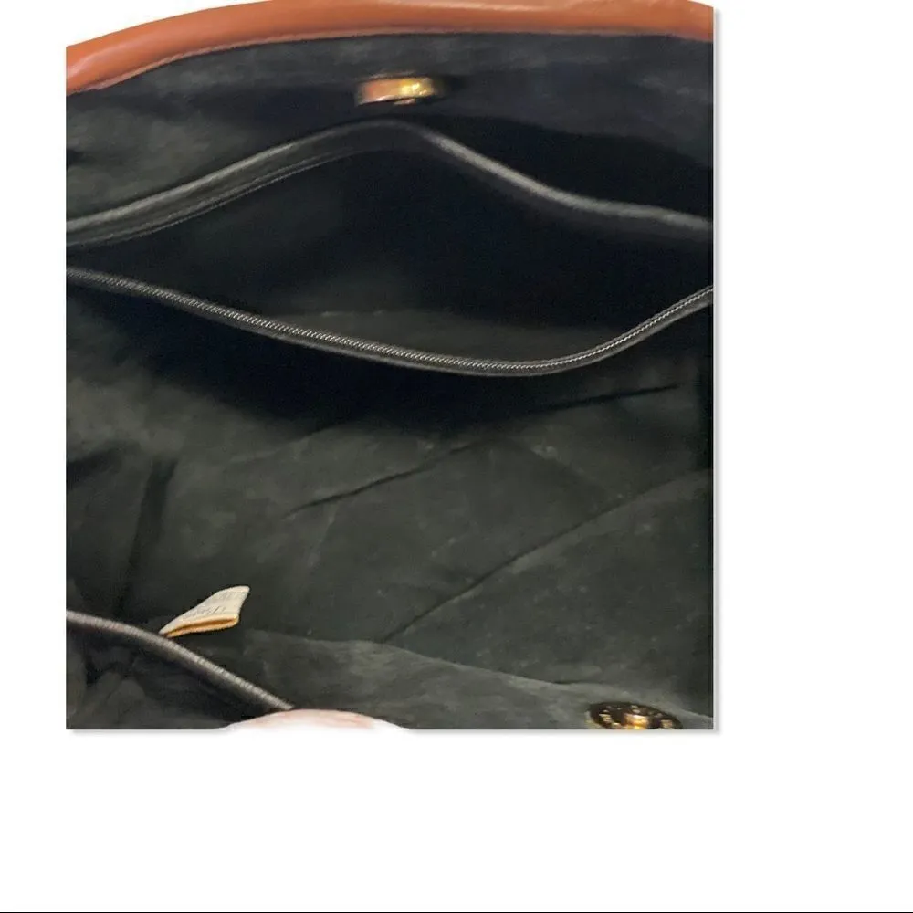 Jo Ann Page Marina Black Leather Purse! Black - Image 7