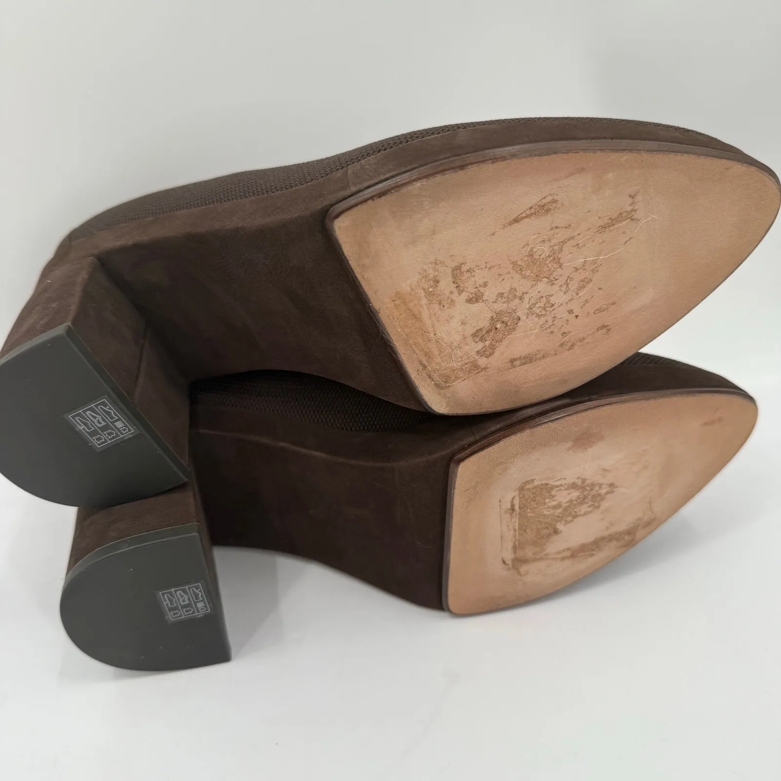 Eileen Fisher Signy Pumps SZ 9.5 Heels Shoes Stretch Knit Block Chocolate Brown - Image 10