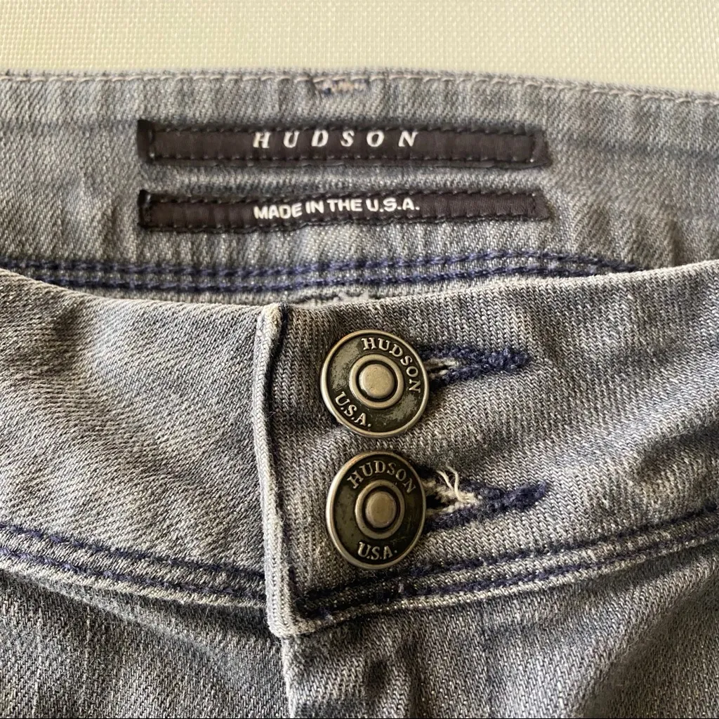 Hudson Jeans Gray Low Rise Skinny Jeans Size 26 - Image 6