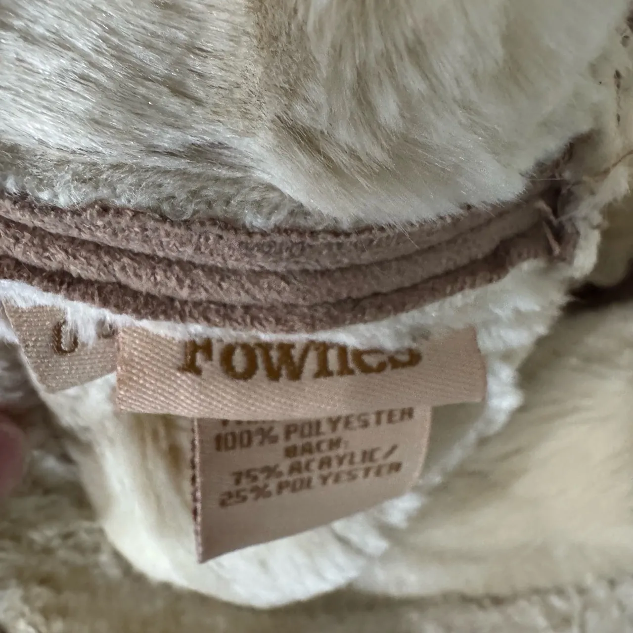 Fownes Faux Suede Shearling Bucket Hat Y2K Brown - Image 4